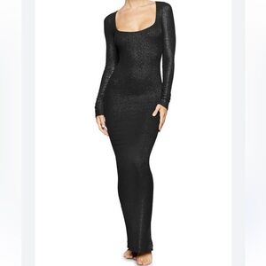 Skims Long Sleeve Maxi Dress